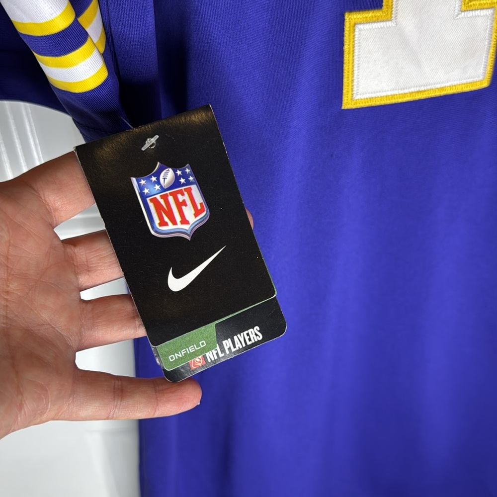 NWT NFL Players Size XXL Justin Jefferson 18 Football Alternate Game Jersey - Picture 6 of 12